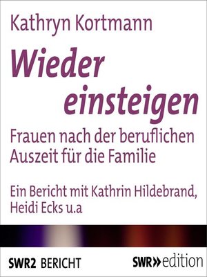 cover image of Wieder einsteigen
